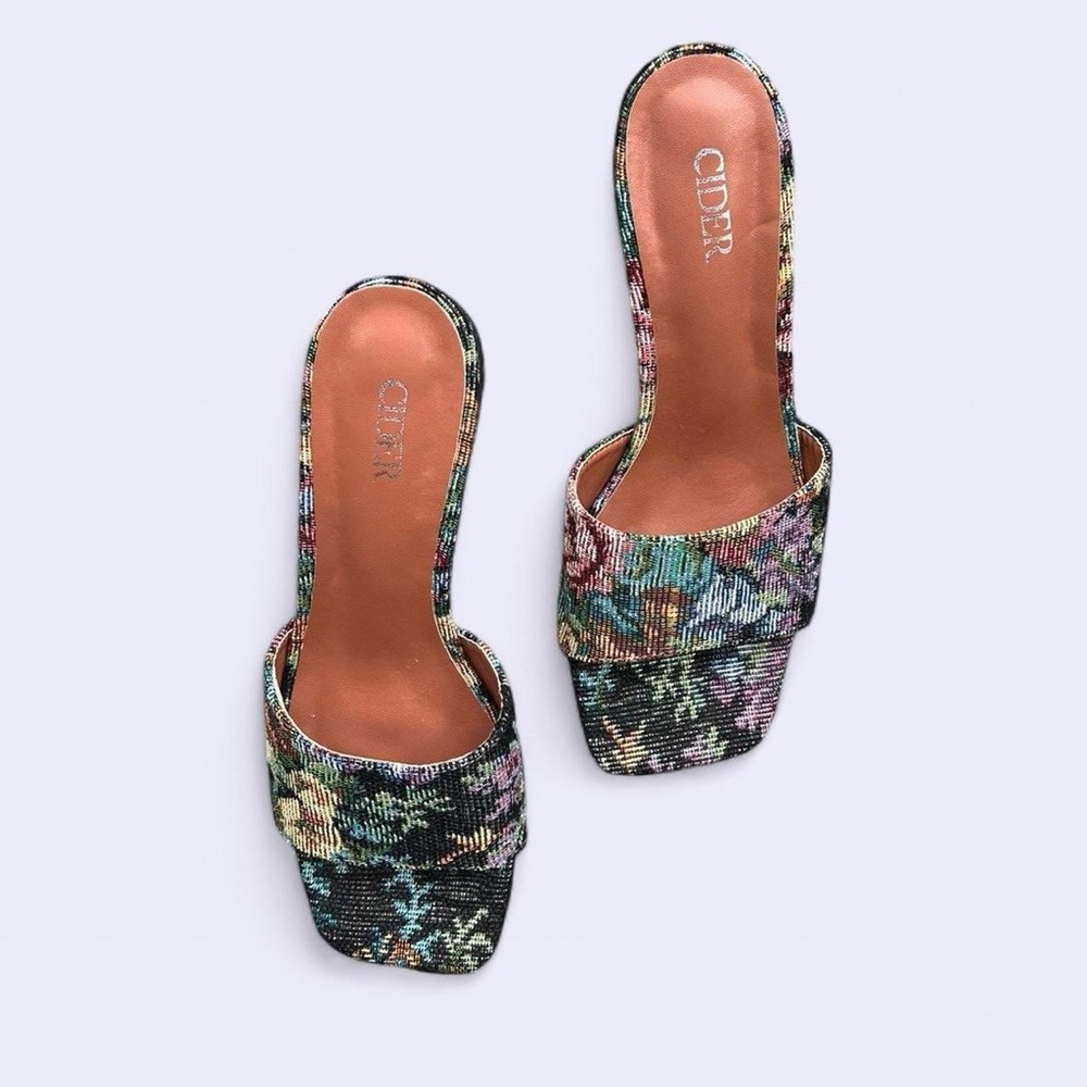 Cider Women's Floral Slide Sandals - Multicolor